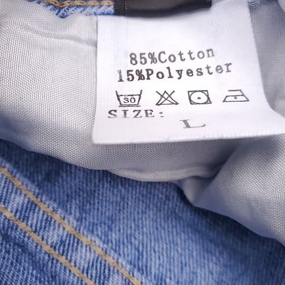 Shein Denim Blue Jeans Women's Size Large (8|10) - Picture 3 of 4
